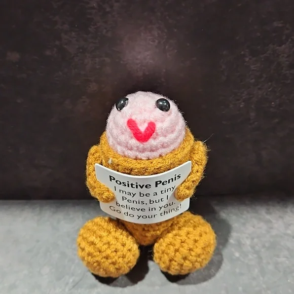 Crochet Posive Emotional Support Gag Gift - Picture 2 of 3